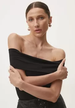 Answear Lab bluza femei, culoarea negru, neted imagine