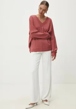 Answear Lab bluza femei, culoarea portocaliu, neted imagine