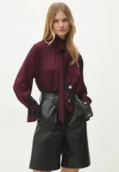 Answear Lab bluza femei, culoarea rosu, modelator imagine