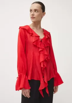 Answear Lab bluza femei, culoarea rosu, neted imagine