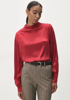 Answear Lab bluza femei, culoarea rosu, neted imagine