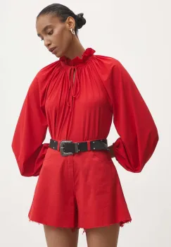 Answear Lab bluza femei, culoarea rosu, neted imagine