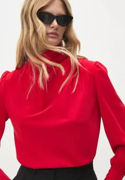 Answear Lab bluza femei, culoarea rosu, neted imagine