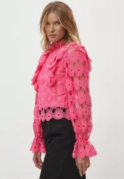 Answear Lab bluza femei, culoarea roz, neted imagine