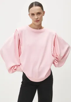 Answear Lab bluza femei, culoarea roz, neted imagine