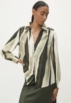 Answear Lab bluza femei, culoarea verde, modelator imagine