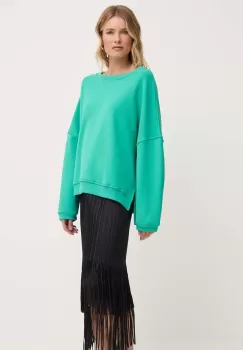 Answear Lab bluza femei, culoarea verde, neted imagine
