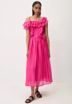 Answear Lab bluza si fusta culoarea roz imagine