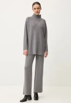 Answear Lab bluza si pantaloni culoarea gri imagine