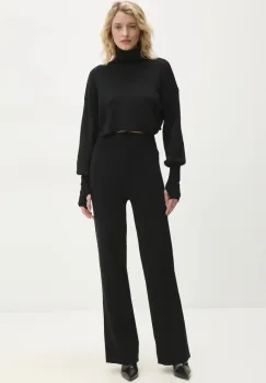 Answear Lab bluza si pantaloni culoarea negru imagine