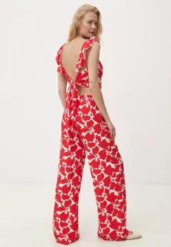 Answear Lab bluza si pantaloni culoarea rosu imagine