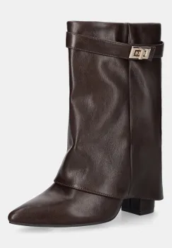 Answear.LAB botine culoarea maro, cu toc drept imagine