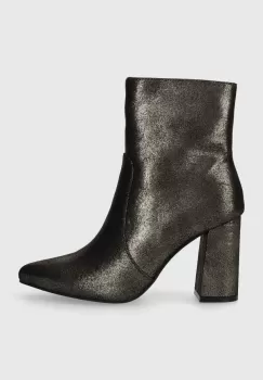 Answear Lab botine femei, culoarea auriu, cu toc drept, izolare usoara imagine