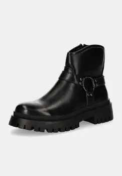 Answear Lab botine femei, culoarea negru, cu platforma, izolare usoara imagine