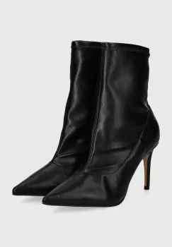Answear Lab botine femei, culoarea negru, cu toc cui imagine