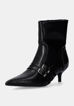 Answear Lab botine femei, culoarea negru, cu toc cui imagine