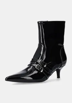 Answear Lab botine femei, culoarea negru, cu toc cui imagine