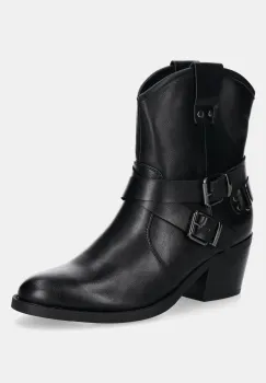 Answear Lab botine femei, culoarea negru, cu toc drept imagine