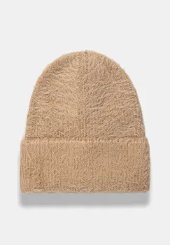 Answear Lab caciula culoarea bej, din tricot gros imagine