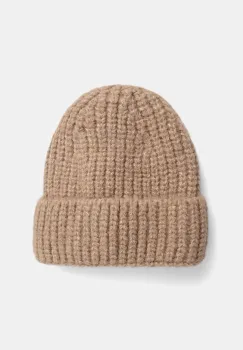 Answear Lab caciula culoarea bej, din tricot gros imagine