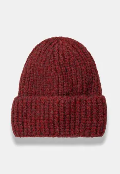 Answear Lab caciula culoarea bordo, din tricot gros imagine
