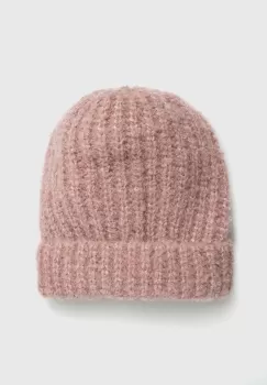 Answear Lab caciula culoarea roz, din tricot gros imagine