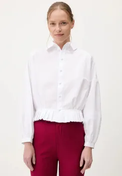 Answear Lab camasa culoarea alb, cu guler clasic, regular imagine