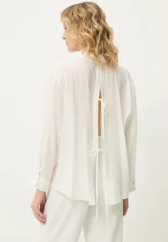 Answear Lab camasa culoarea alb, cu guler clasic, relaxed imagine