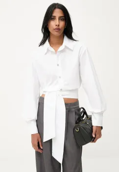 Answear.LAB camasa culoarea alb, cu guler clasic, relaxed imagine
