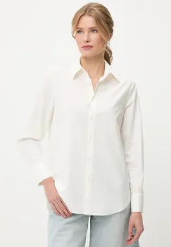Answear Lab camasa culoarea alb, cu guler clasic, relaxed imagine