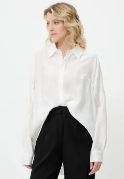 Answear Lab camasa culoarea alb, cu guler clasic, relaxed imagine