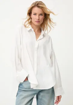 Answear.LAB camasa culoarea alb, cu guler clasic, relaxed imagine