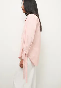 Answear.LAB camasa culoarea roz, cu guler clasic, relaxed imagine