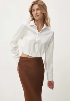 Answear Lab camasa femei, culoarea alb, cu guler clasic, regular imagine