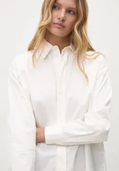 Answear Lab camasa femei, culoarea alb, cu guler clasic, relaxed imagine