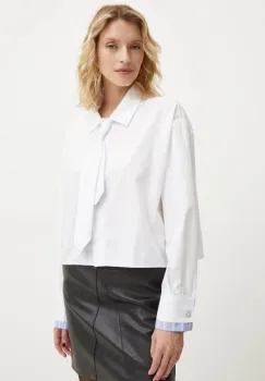 Answear Lab camasa femei, culoarea alb, cu guler clasic, relaxed imagine