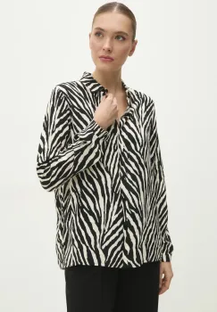 Answear Lab camasa femei, culoarea negru, cu guler clasic, regular imagine