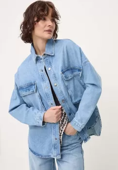 Answear Lab camasa jeans femei, relaxed imagine