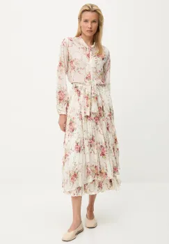 Answear.LAB camasa si fusta culoarea bej imagine