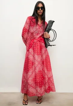 Answear.LAB camasa si fusta culoarea rosu imagine