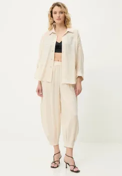 Answear Lab camasa si pantaloni culoarea bej imagine