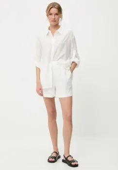 Answear Lab camasa si pantaloni scurti culoarea alb imagine