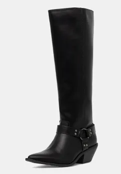 Answear.LAB cizme culoarea negru, cu toc drept, izolare usoara imagine