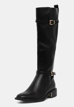 Answear.LAB cizme culoarea negru, cu toc plat imagine
