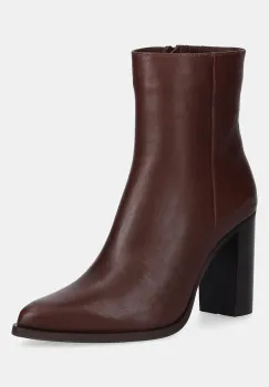 Answear.LAB cizme de piele culoarea maro, cu toc drept imagine