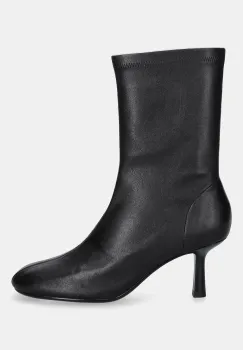 Answear.LAB cizme de piele culoarea negru, cu toc cui imagine