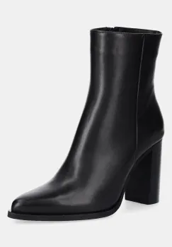 Answear.LAB cizme de piele culoarea negru, cu toc drept imagine