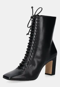 Answear.LAB cizme de piele culoarea negru, cu toc drept imagine