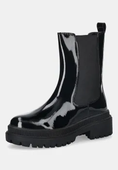 Answear.LAB cizme de piele culoarea negru, cu toc plat imagine