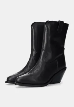 Answear Lab cizme de piele femei, culoarea negru, cu toc drept, izolare usoara imagine